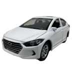 Macheta Hyundai Elantra alb 1:32 replica metal lumini si sunete, usi deschise