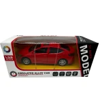 Macheta Hyundai Elantra rosie 1:32 replica metal lumini si sunete, usi deschise