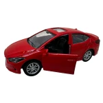 Macheta Hyundai Elantra rosie 1:32 replica metal lumini si sunete, usi deschise - imagine 5