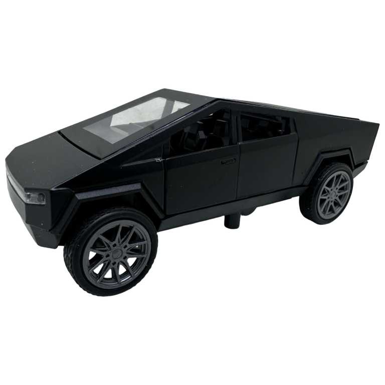 Masina jucarie Cybertruck replica metal scara 1:36 gri