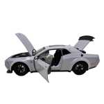 Macheta Dodge Charger SRT 1:24 gri replica metal lumini si sunete usi deschise - imagine 9