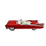 Macheta Cadillac Eldorado 1:24 rosie replica metal lumini si sunete usi deschise - imagine 4