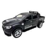 Macheta Ford Ranger Raptor 1:32 neagra replica metal lumini si sunete usi deschise bena functionala