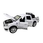 Macheta Ford Ranger Raptor 1:32 alba replica metal lumini si sunete usi deschise bena functionala - imagine 4