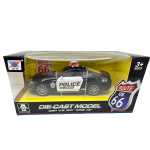 Macheta Ford Mustang politie negru sunet lumini deschide usile resort 1/43