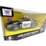 Macheta Ford Mustang politie negru sunet lumini deschide usile resort 1/43 - imagine 3