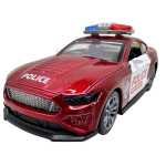 Macheta Ford Mustang de politie rosu resort 1/43 - imagine 6