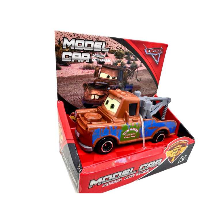 Masinuta de jucarie Tow Mater Cars – model tractare, figurina Hudson Hornet Piston Cup