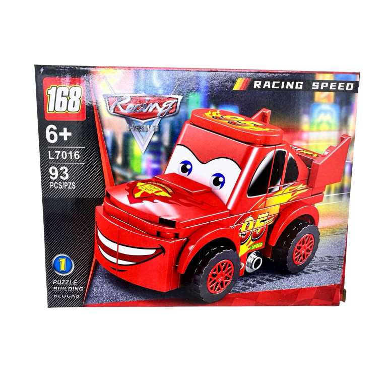 Set constructie Fulger McQueen Racing Speed L7016 93 piese