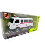 Macheta UAZ Ambulanta Metalica cu sunete, lumini, deschide usile 1/36 - imagine 3