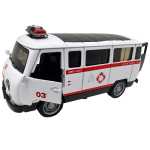 Macheta UAZ Ambulanta Metalica cu sunete, lumini, deschide usile 1/36 - imagine 8