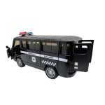 Macheta UAZ neagra Metalica cu sunete, lumini, deschide usile 1/36 - imagine 6