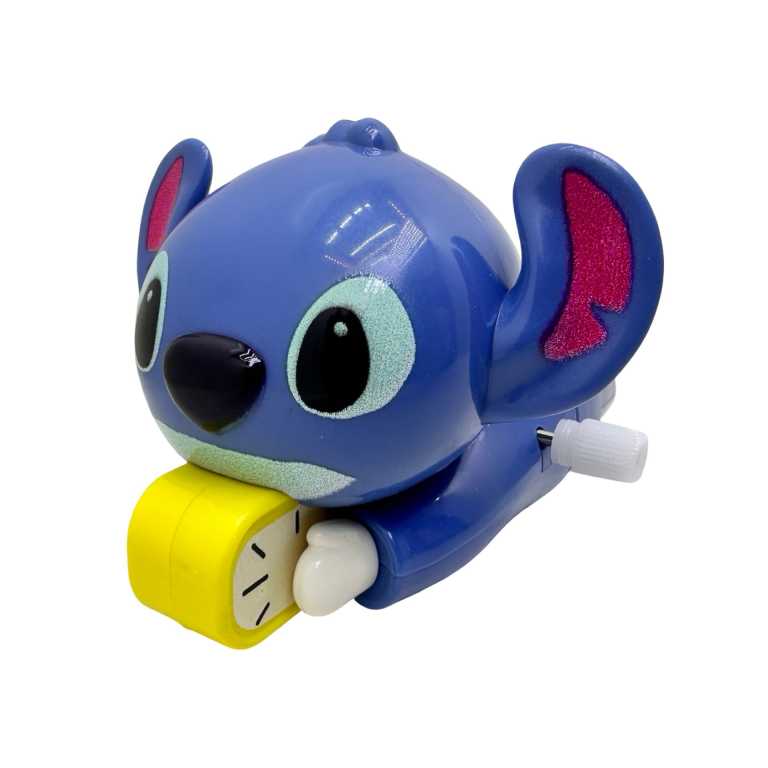 Figurina Stitch cu minge jucarie cu cheita care merge singura