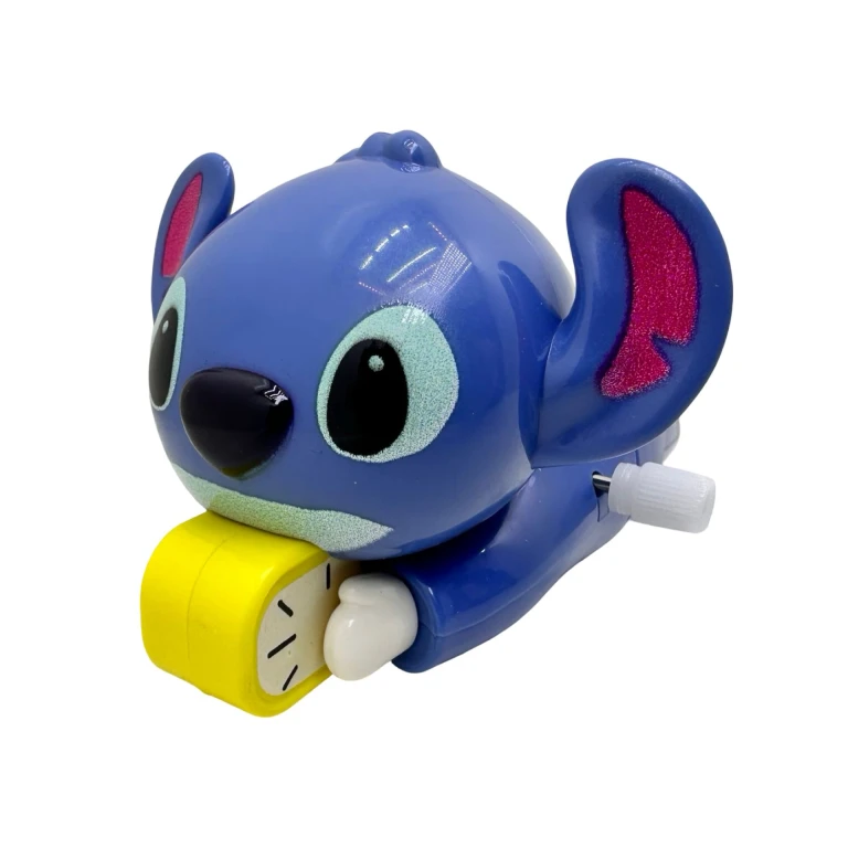 Figurina Stitch cu minge jucarie cu cheita care merge singura
