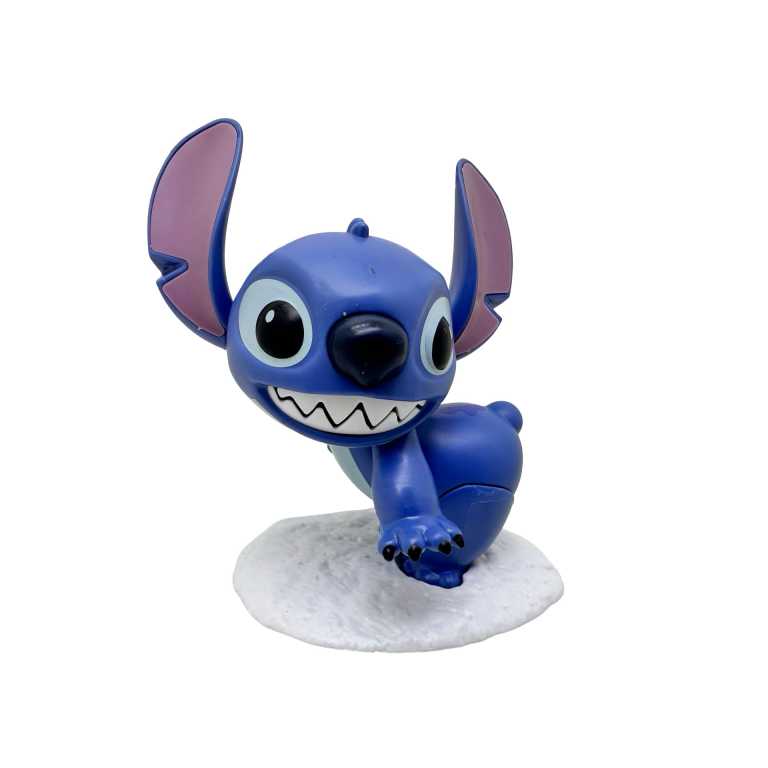 Figurina Stitch jucarie cu cheita care rade