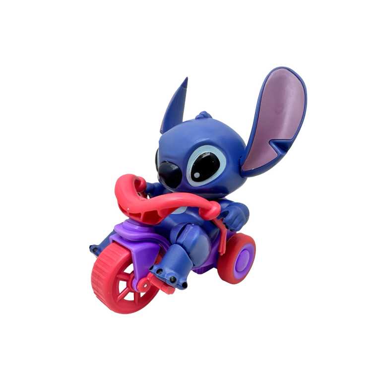 Figurina Stitch pe trotineta jucarie cu frictiune