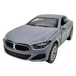 Macheta BMW M8 Coupe Gri 1:32 replica metal lumini si sunete, usi deschise - imagine 4