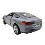 Macheta BMW M8 Coupe Gri 1:32 replica metal lumini si sunete, usi deschise - imagine 6
