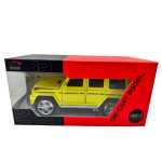 Macheta Jeep Mercedes G63 AMG 1:24 replica metal sunete si lumini, usi si capota deschise