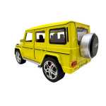Macheta Mercedes G class galben 1:24 replica metal sunete si lumini, usi si capota deschise - imagine 7