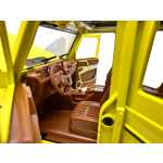 Macheta Mercedes G class galben 1:24 replica metal sunete si lumini, usi si capota deschise - imagine 11