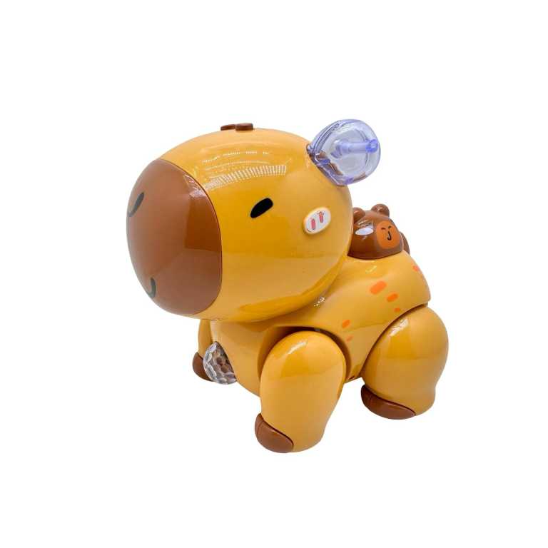 Jucarie interactiva Capybara cu lumini, muzica, aburi si functie de inregistrare si redare