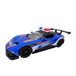 Macheta Masina Politie Aston Martin Walkyrie 1:22 replica metal lumini si sunete, usi deschise