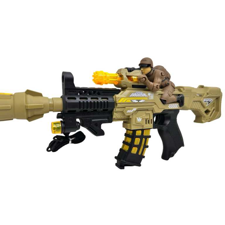 Pusca electrica Spray Electric Gun 48.5cm cu abur, lumini si vibratii