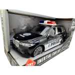 Masinuta Politie Traffic Enforcement negru 1:16 cu lumini si sunete, motor inertial