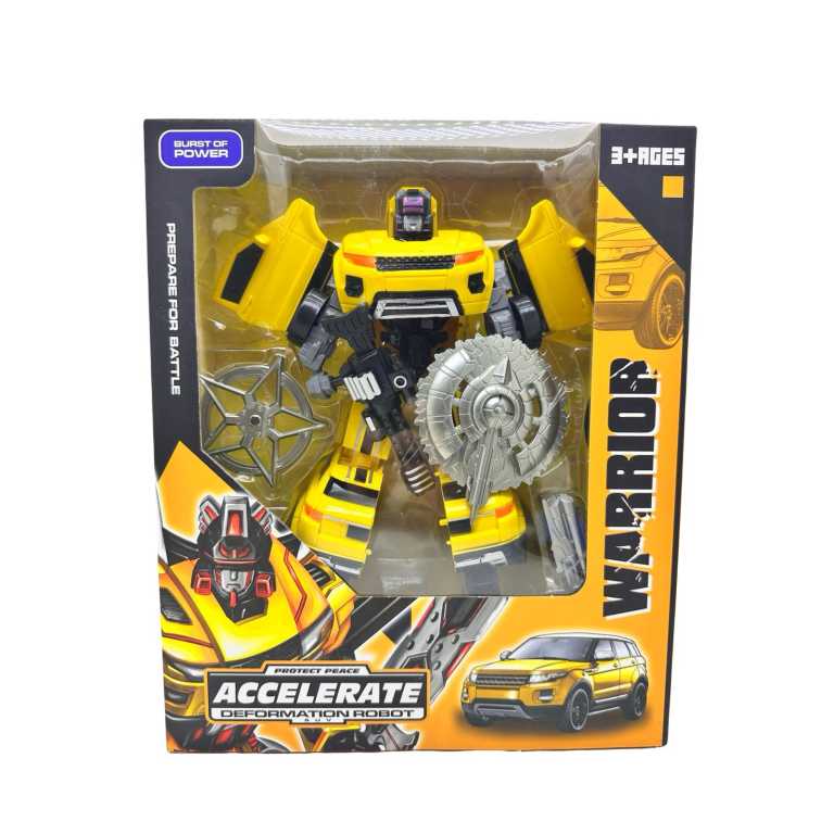 Jucarie transformer Robot galben Warrior – Transformare masinuta SUV