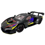 Macheta McLaren P1 negru 1:32 replica metal lumini si sunete, deschide usile