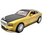Macheta Rolls-Royce Wraith auriu 1:32 – replica metal cu lumini, sunete si usi deschise