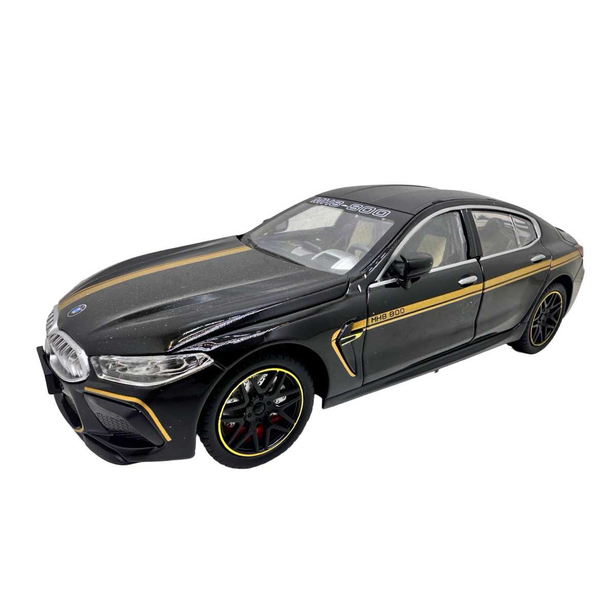 Macheta BMW M8 Gran Coupe Negru MHB 800 1:32 Replica Metal Lumini