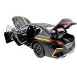 Macheta BMW M8 Gran Coupe negru MHB 800 1:32 replica metal lumini si sunete, fum, usi deschise - imagine 15
