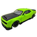 Macheta Dodge SRT Hellcat verde 1:32 – Replica metal cu lumini, usi si capota functionale - imagine 3