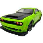Macheta Dodge SRT Hellcat verde 1:32 – Replica metal cu lumini, usi si capota functionale