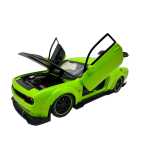 Macheta Dodge SRT Hellcat verde 1:32 – Replica metal cu lumini, usi si capota functionale - imagine 13