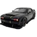 Macheta Dodge SRT Hellcat negru 1:32 – Replica metal cu lumini, usi si capota functionale - imagine 6