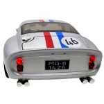 Macheta clasica de curse Ferrari Dino argintiu #46, replica metal scara 1:32 cu lumini, sunete si usi deschise - imagine 8