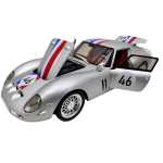 Macheta clasica de curse Ferrari Dino argintiu #46, replica metal scara 1:32 cu lumini, sunete si usi deschise - imagine 9
