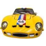 Macheta clasica de curse Ferrari Dino galben #46, replica metal scara 1:32 cu lumini, sunete si usi deschise - imagine 5