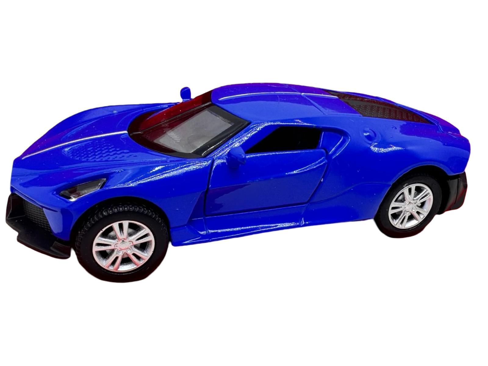 IMG-20251111-WA0376 Macheta Bugatti Chiron albastra metal 1:43 cu usi deschise, lumini si sunete
