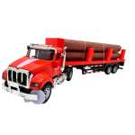 Macheta TIR Transport Lemne – Metal Die-Cast, cu busteni detasabili