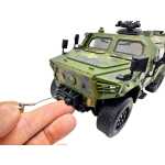 Macheta Tab transportor Militar Camuflaj cu Sunete si Lumini, Accesorii Detasabile, usi deschise, scara 1:24 - imagine 10