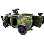 Macheta Tab transportor Militar Camuflaj cu Sunete si Lumini, Accesorii Detasabile, usi deschise, scara 1:24 - imagine 14