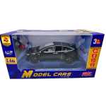 Macheta Tesla Model X neagra 1:22 replica metal cu radiocomanda, lumini si usi functionale