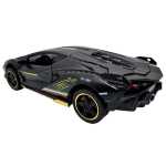 Macheta Lamborghini Sian negru LP-780 1:32 replica metal lumini si sunete, usi deschise - imagine 5