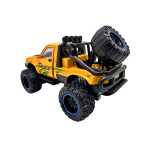Masinuta Monster Truck galben metal cu usi si capota deschise, sunete si lumini, suspensii mari, 1:24 - imagine 5