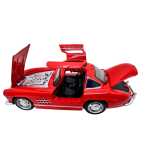 Macheta Mercedes-Benz 300SL Gullwing rosu 1/36 sunete lumini deschide usile si capotele - imagine 11