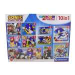 Puzzle Sonic the Hedgehog 10 in 1 Supercolor Clementoni 4+